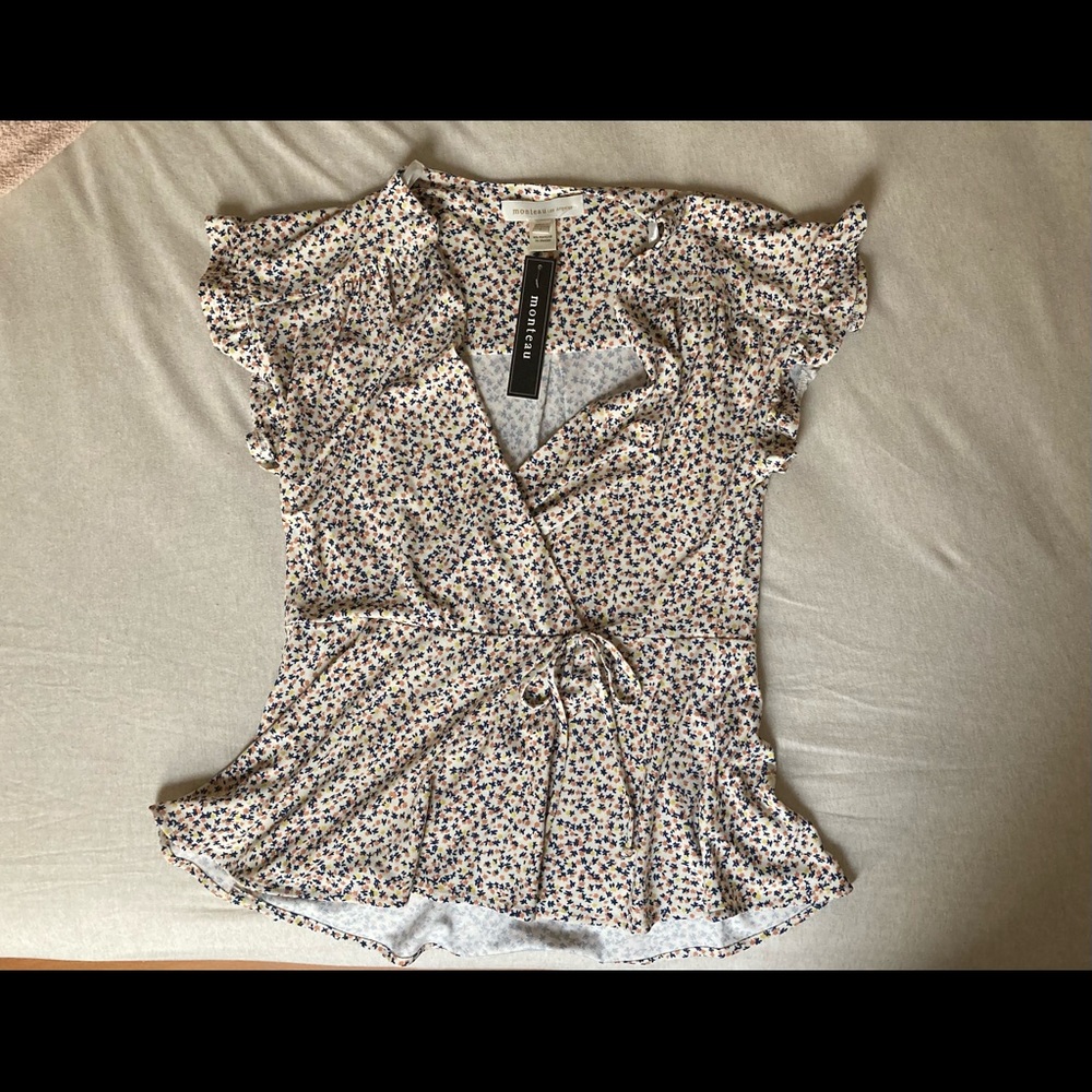 Monteau wrap blouse